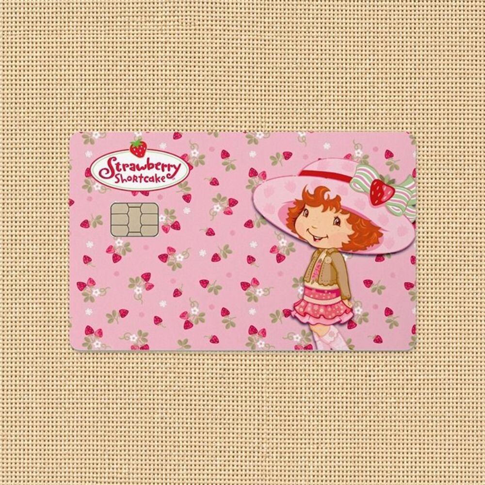 Strawberry Shortcake Credit Card Skin Waterproof Vinyl Cover Card Decal
